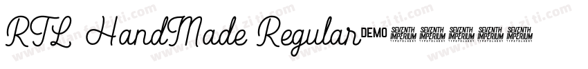 RTL HandMade Regular字体转换